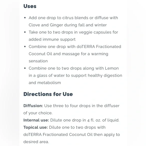 Cassia Essential Oil - doTERRA, 15ml - Picture 6 of 11